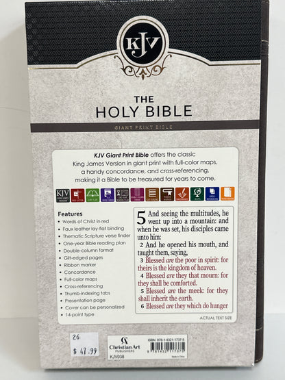 KJV GIANT PR PORTF BIBLE-7375