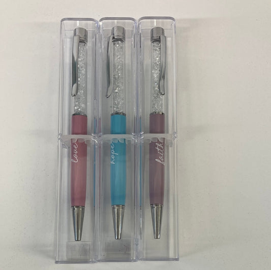 FAITH HOPE LOVE CRYSTAL PENS-8614