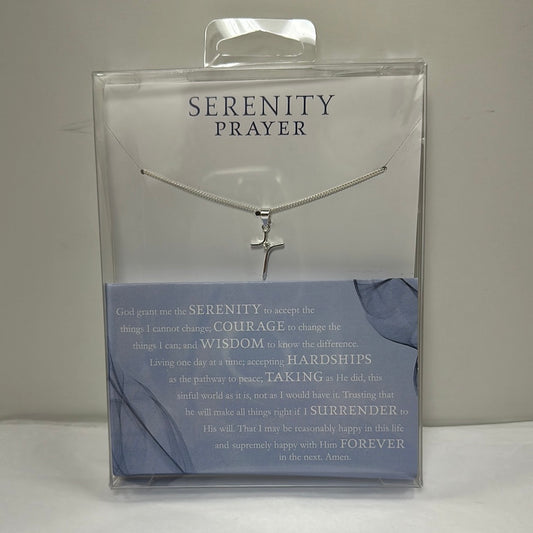 SERENITY PRAYER NECKLACE-4653 : 18 IN