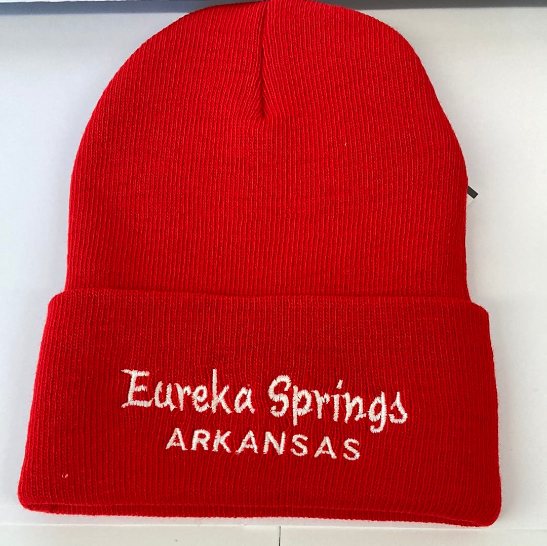 KNIT CAP RED/EUREKA SPRINGS-2745