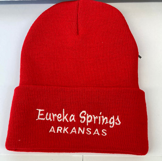 KNIT CAP RED/EUREKA SPRINGS-2745