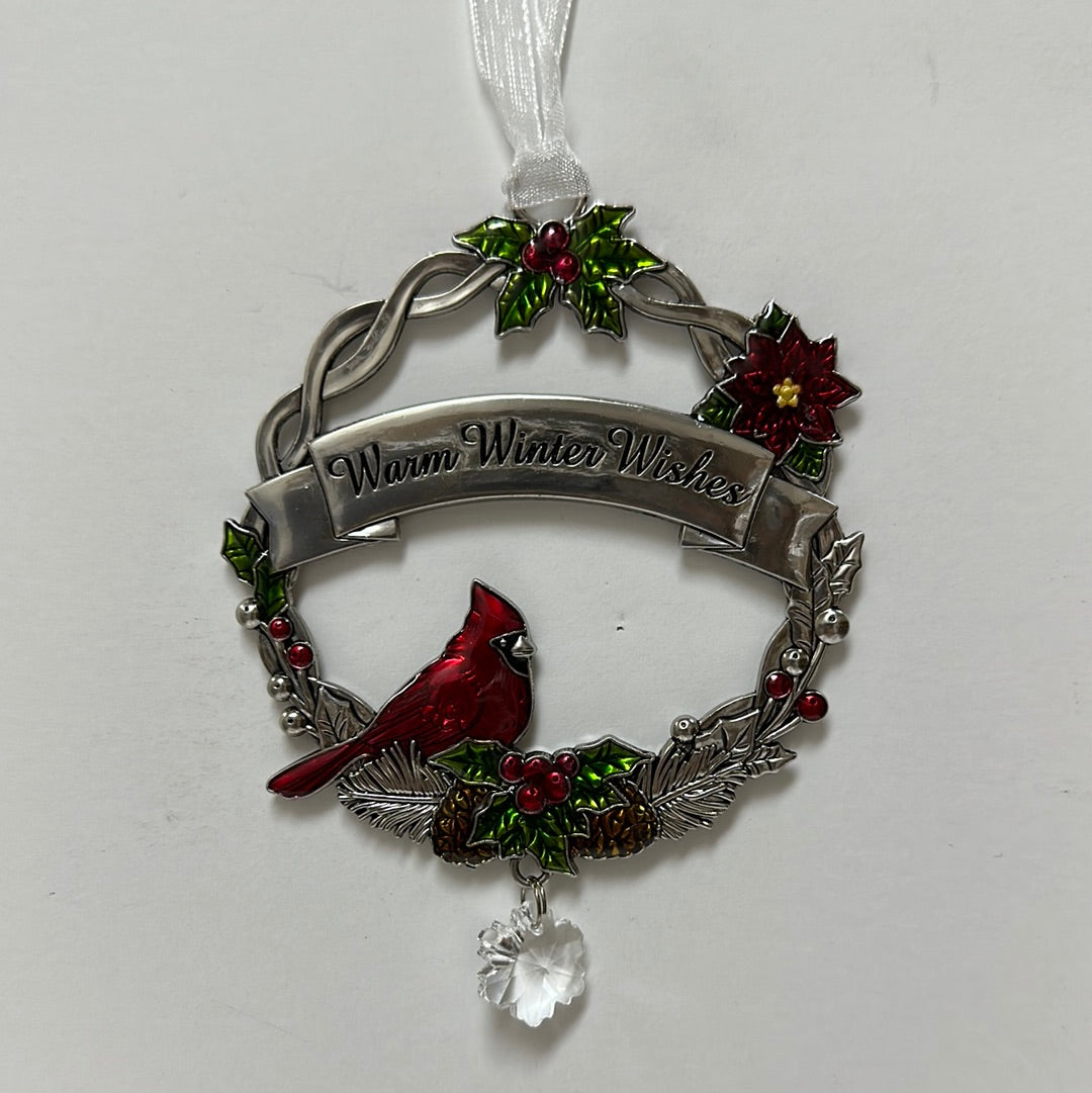 WARM WINTER WISHES CARDINAL ORN-7826