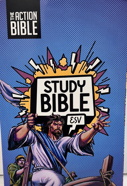 ESV THE ACTION BIBLE STUDY BIBLE BLUE-7449