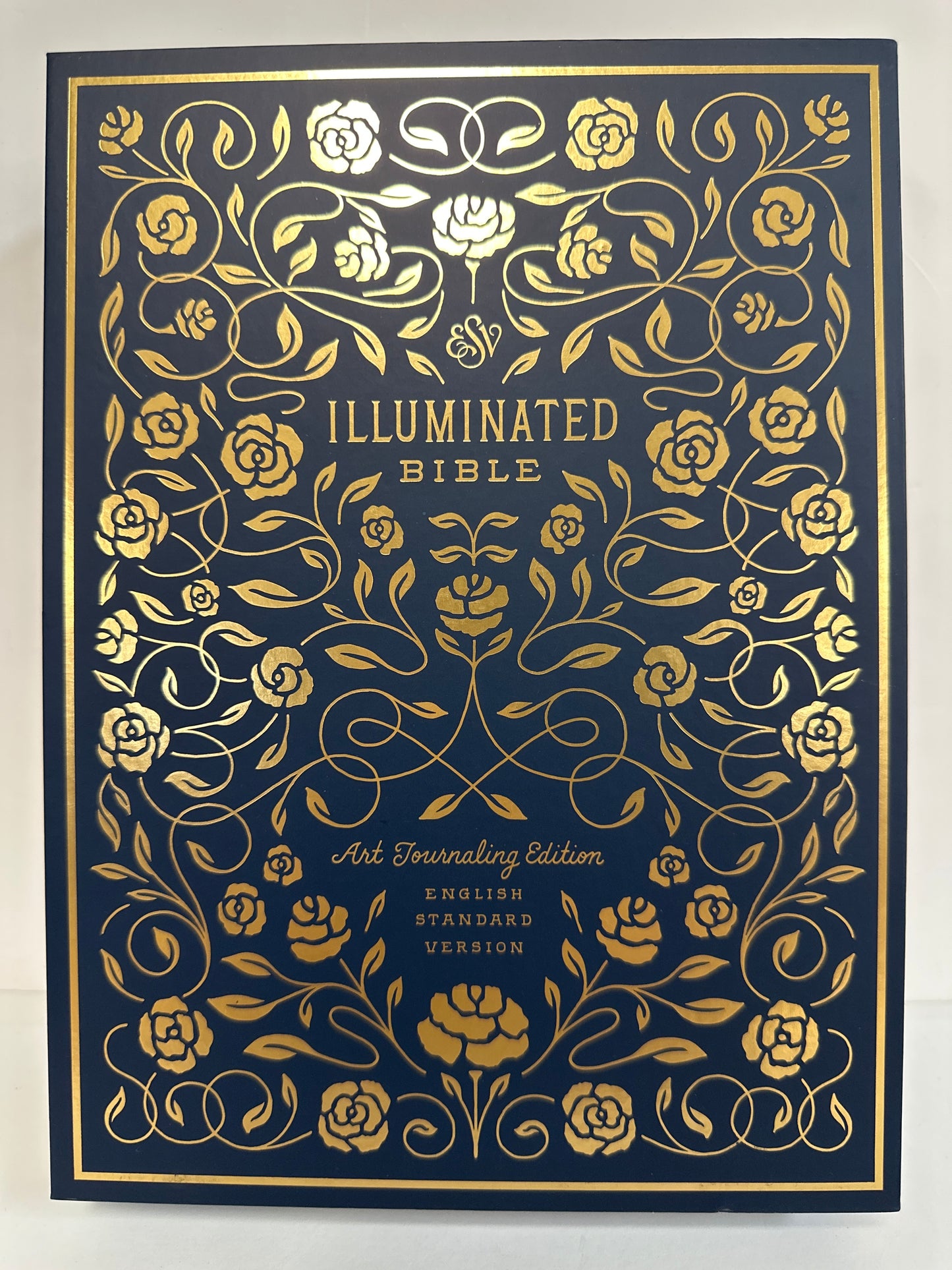 ESC ILLUMINATED BIBLE ART JOURNALING EDITION GREEN/NAVY-7958