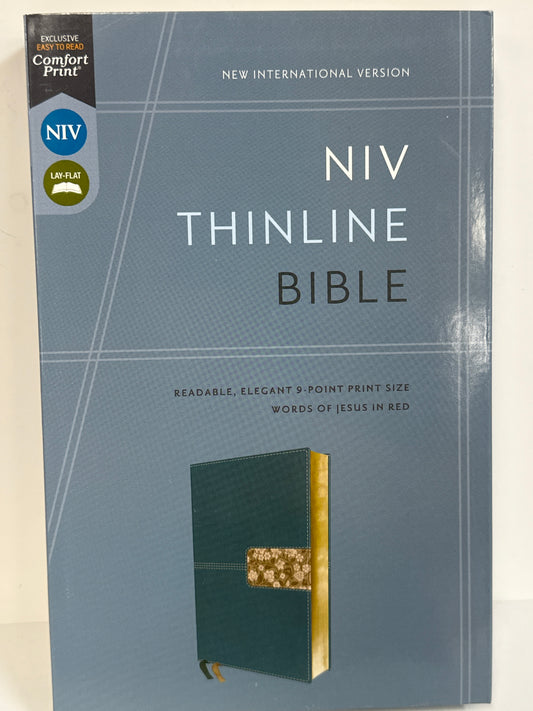 NIV THINLINE BIBLE COMFORT PRINT RED LETTER BIBLE TEAL-2088