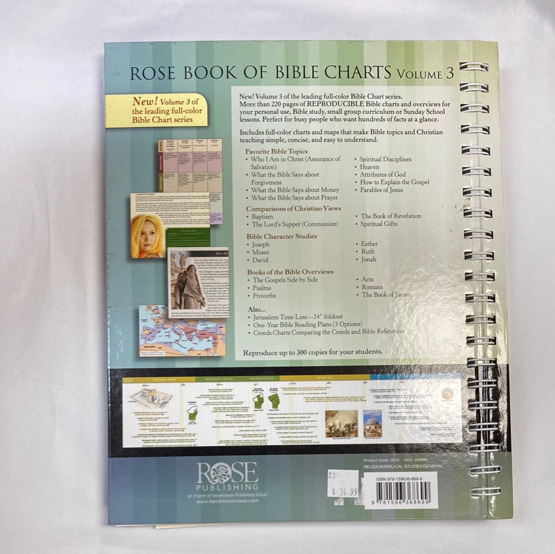 BOOK OF CHARTS 3-8699 : Rose