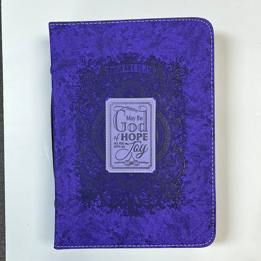 GOD OF HOPE PURP XXL BIBLE COV-4893