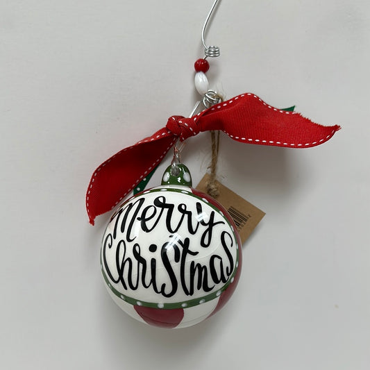 MERRY CHRISTMAS BALL ORNAMENT-5022