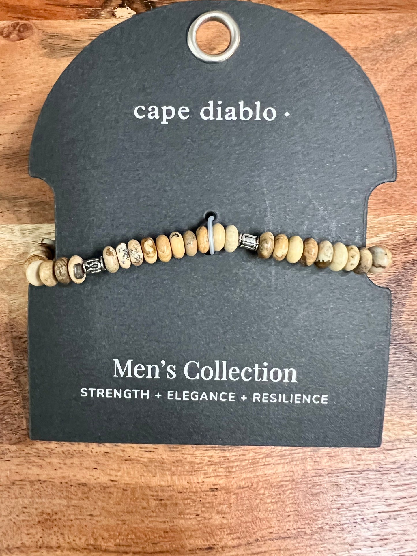 TIBET JASPER MENS BRACELET-3789
