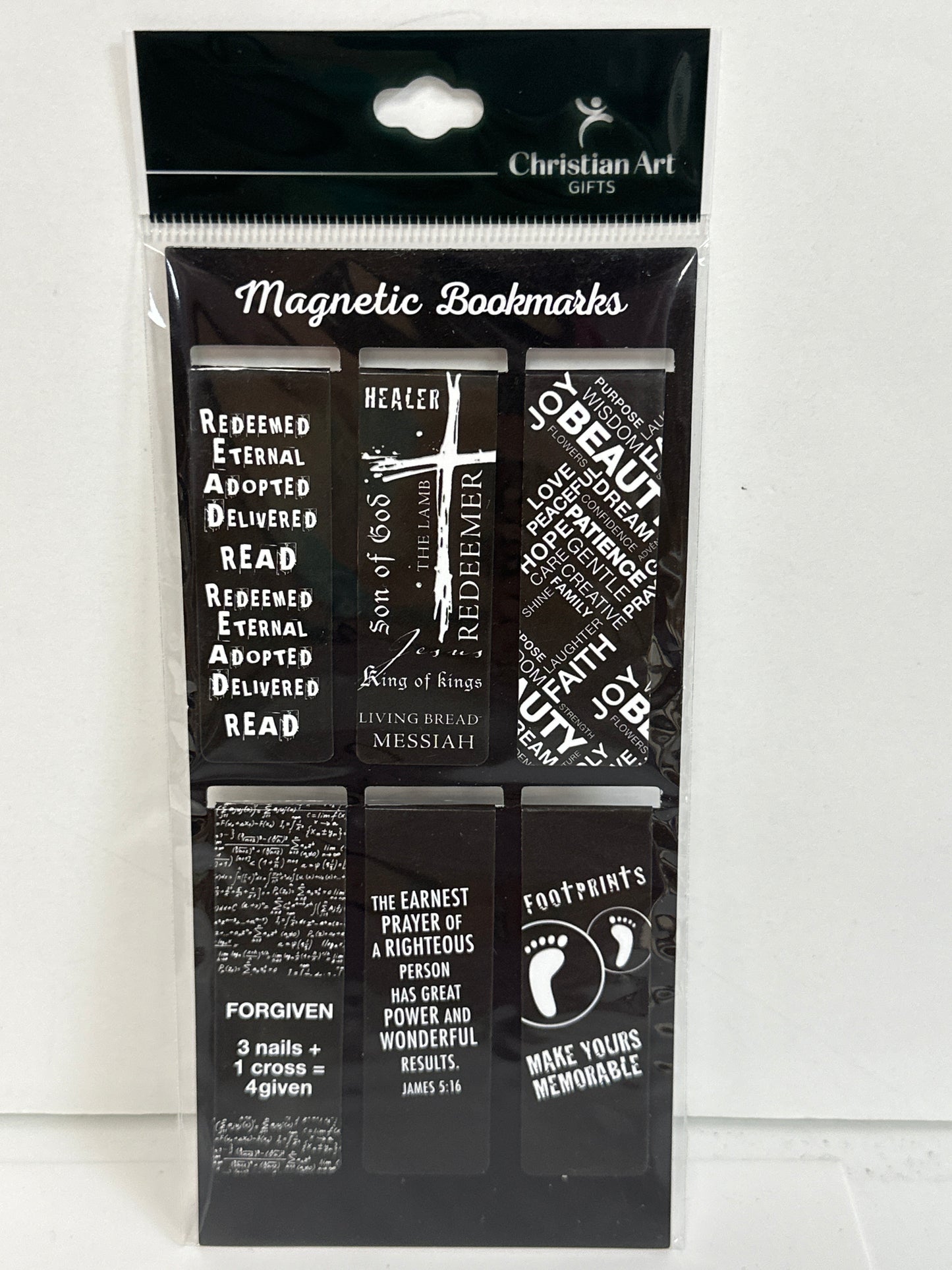 BLACK & WHITE MAGNETIC PAGEMARK-5946