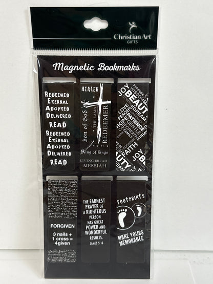 BLACK & WHITE MAGNETIC PAGEMARK-5946