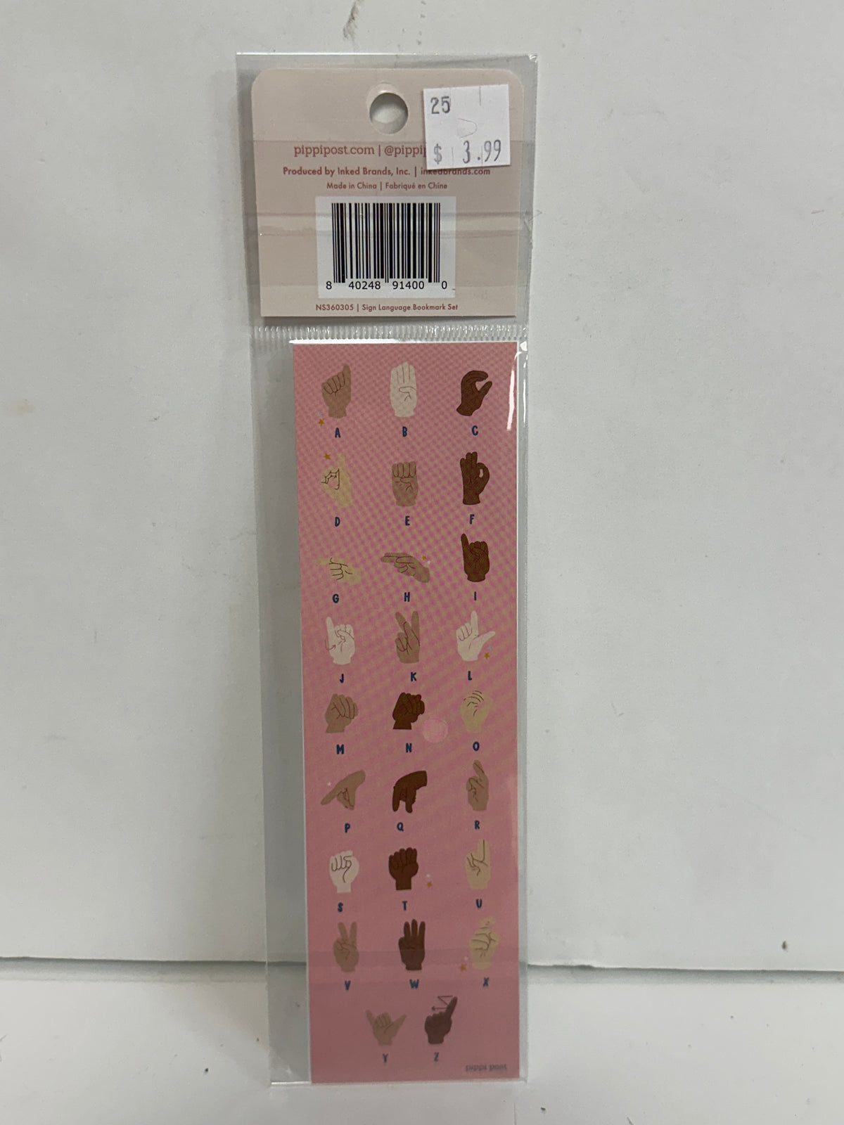 SIGN LANGUAGE BOOKMARK SET/2-4000