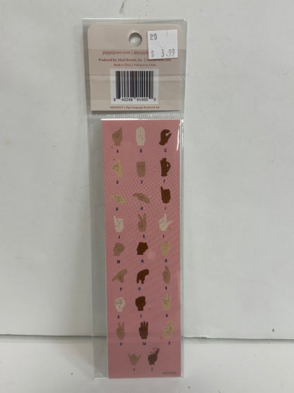 SIGN LANGUAGE BOOKMARK SET/2-4000