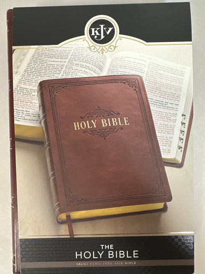 KJV GIANT PRINT FULL SIZE BIBLE BURGUNDY-2880