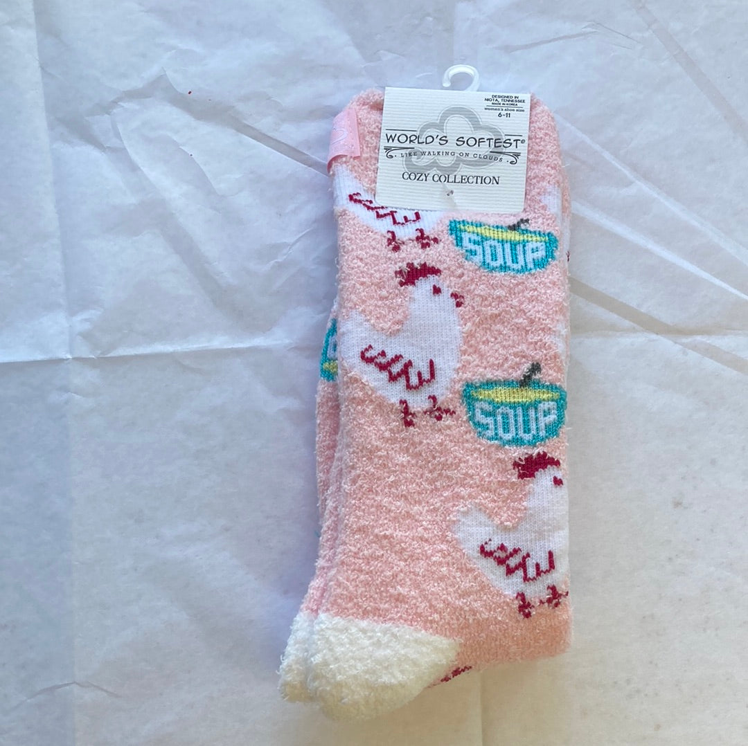 LADIES SOCKS/CHICKEN SOUP 746