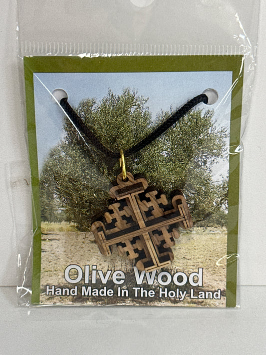 OLIVE WOOD NECKLACE-2703