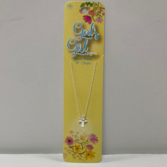 MINI CROSS/HEART SP NECKLACE-7787 : 16 IN