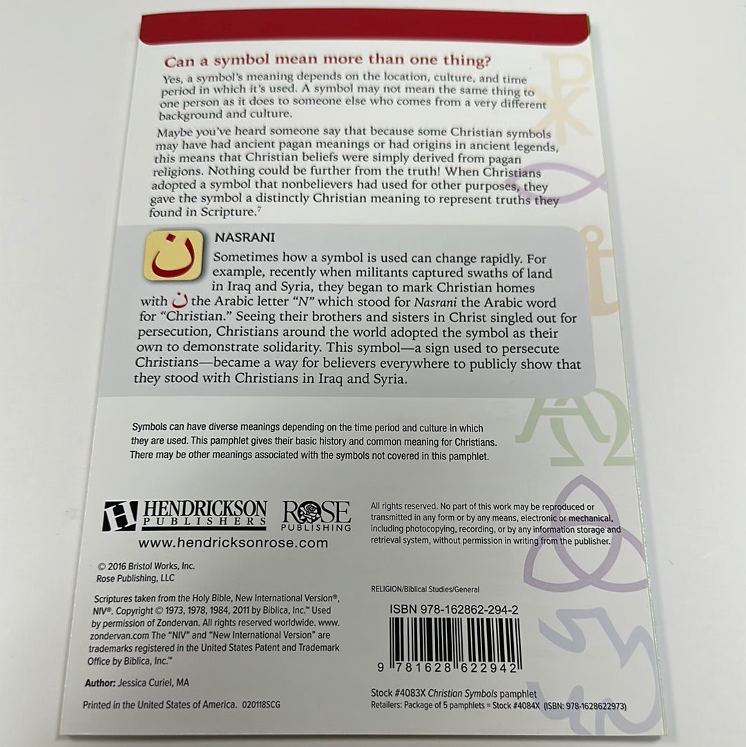CHRISTIAN SYMBOLS PAMPHLET-2942