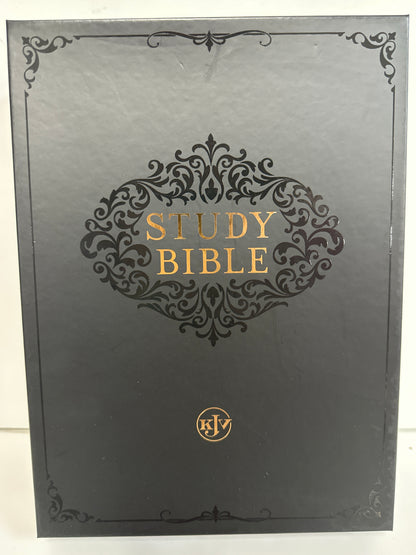 KJV STUDY BIBLE GRAY/BLACK-0359