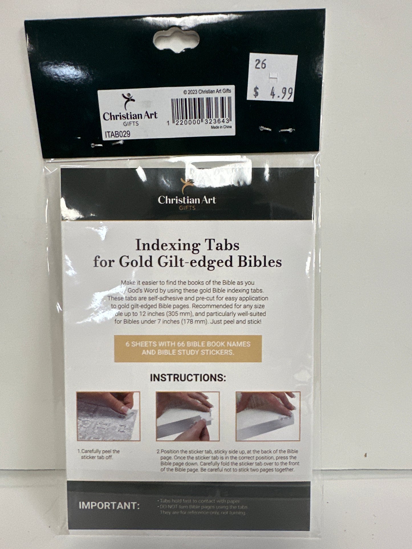 GOLD OLD AND NEW TESTAMENT BIBLE INDEXING TABS-3643
