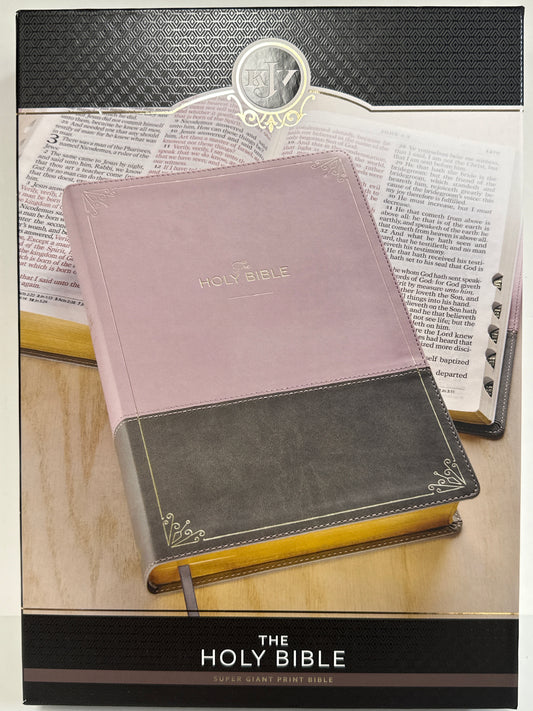 KJV SUPER GP BIBLE PINK/GRAY-8415