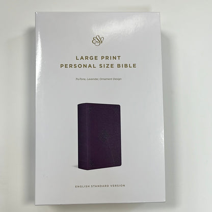ESV LARGE PRINT PERSONAL SIZE BIBLE LAVENDER ORNAMENT-1663