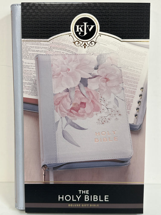 KJV DELUXE GIFT BIBLE FLORAL PRINT W/ZIPPER-6765