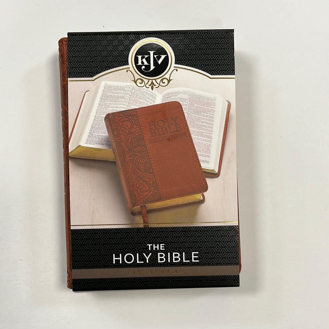 KJV MINI POCKET BIBLE TOFFEE BROWN