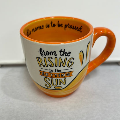 RISING TO THE SETTING MUG-8881