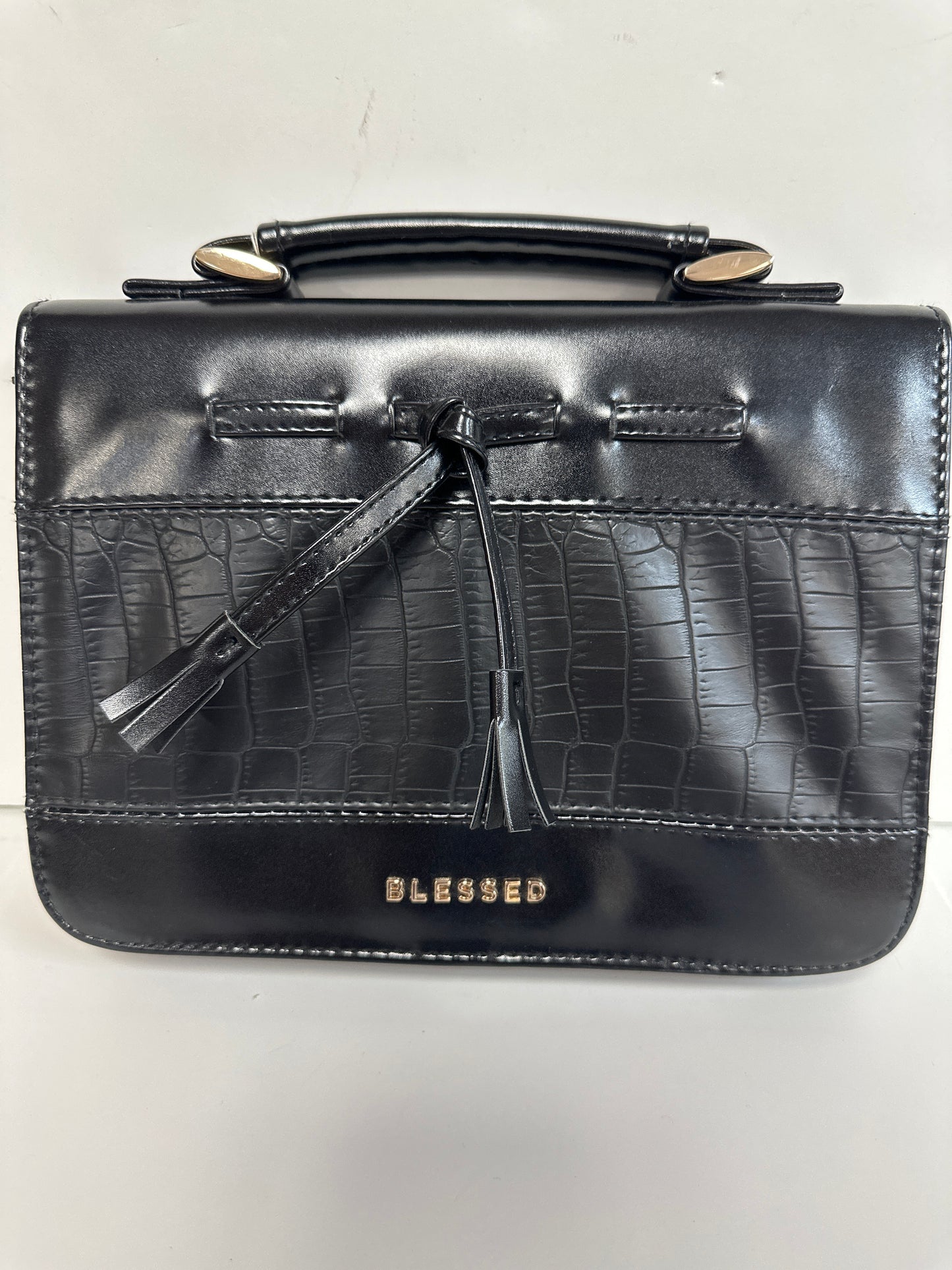 BLESSED W/BOW MED BIBLE COVER-6281