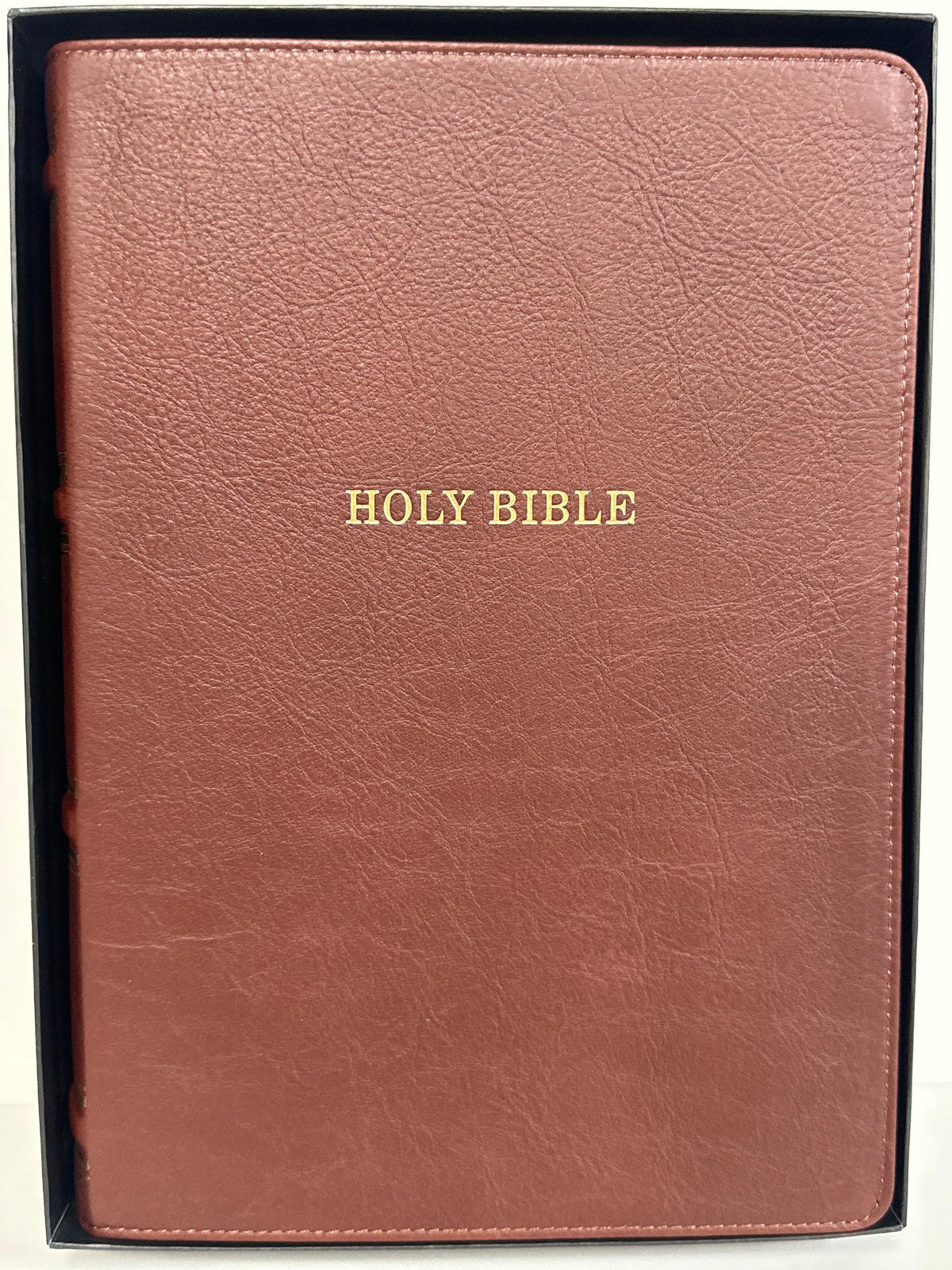 KJV STUDY BIBLE LEATHER SADDLE TAN-8903