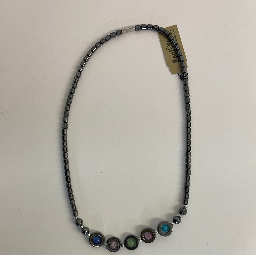 CATSEYE HEMATITE NECKLACE-2081
