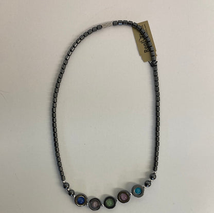 CATSEYE HEMATITE NECKLACE-2081
