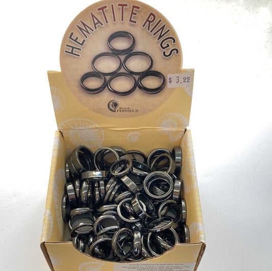 HEMATITE RINGS ASSORTED SIZES