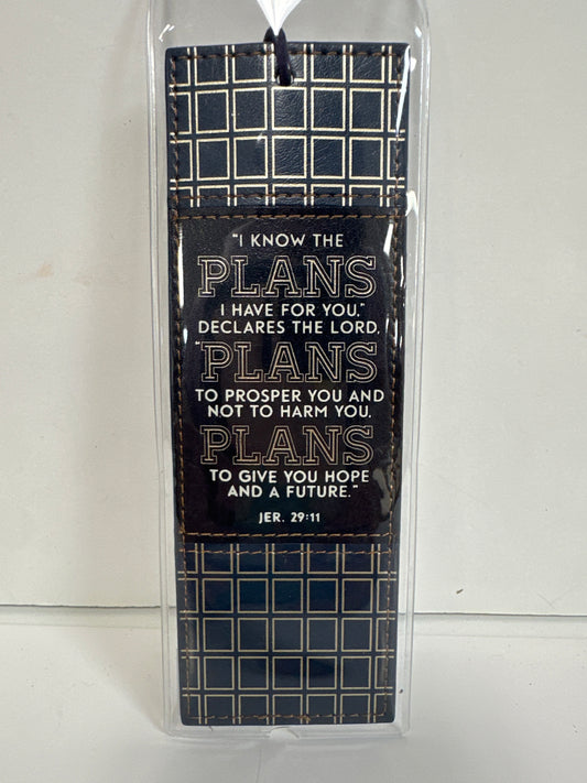 I KNOW THE PLANS JER 29:11 BOOKMARK-0114