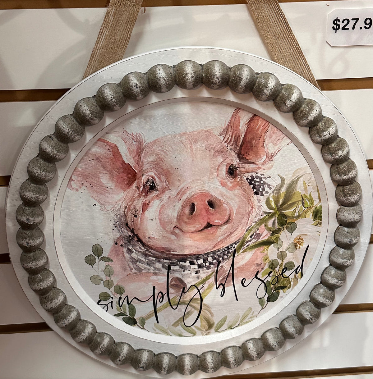 ROUND COUNTRY ANIMAL WALL SIGNS-6835