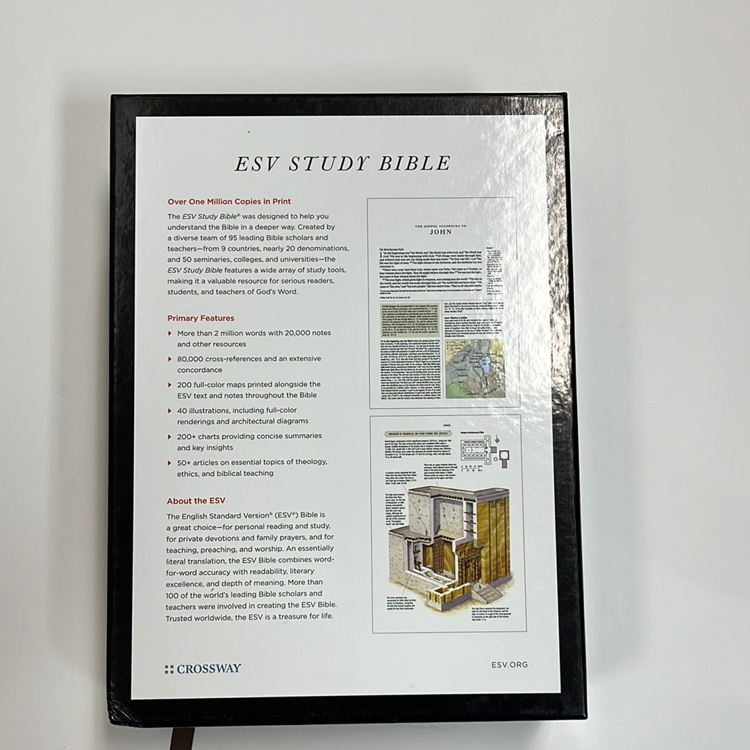 ESV STUDY BIBLE BROWN/CORDOVAN-4040