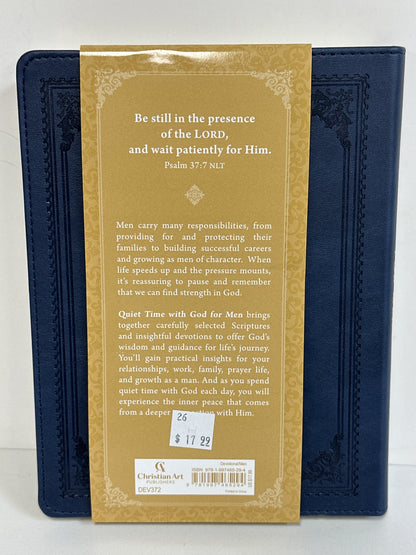 QUIET TIME WITH GOD FOR MEN DEVOTIONAL BLUE-5294