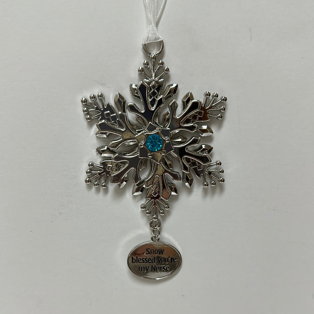 NURSE SPIN SNOWFLAKE ORNAMENT-6248