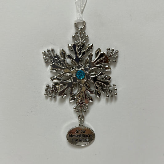 NURSE SPIN SNOWFLAKE ORNAMENT-6248