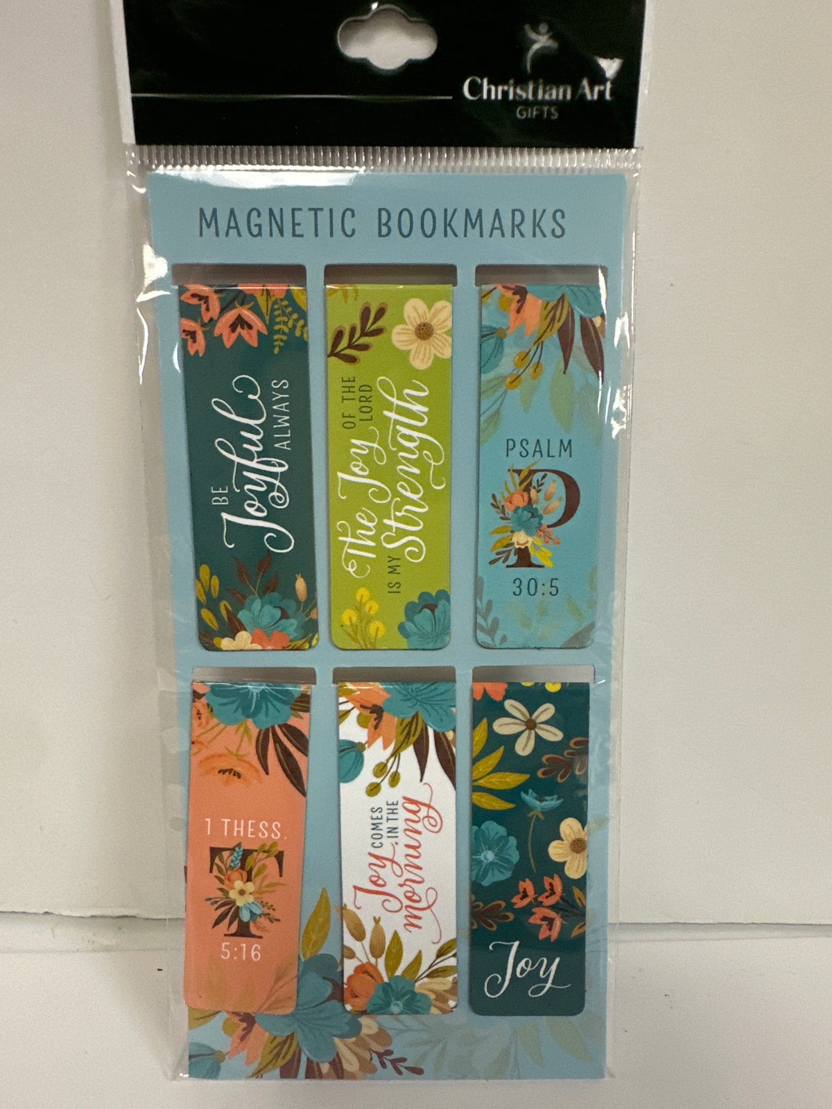 COOL FLORALS MAGNETIC BOOKMARKS-5975