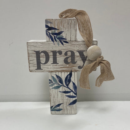 PRAY CROSS W/BEAD-1749