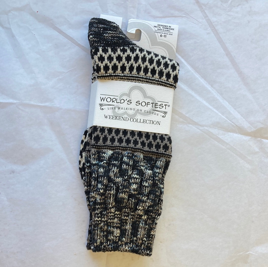 LADIES SOCKS/NIGHTFALL MULT 043-4308