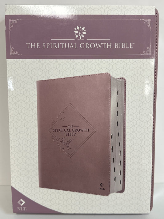 NLT SPIRITUAL GROWTH BIBLE DUSTY MAUVE-4113