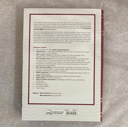 NLT SPIRITUAL GROWTH BIBLE BERRY