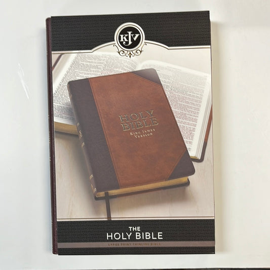 KJV LG PRINT THINLINE BIBLE BRN-7504