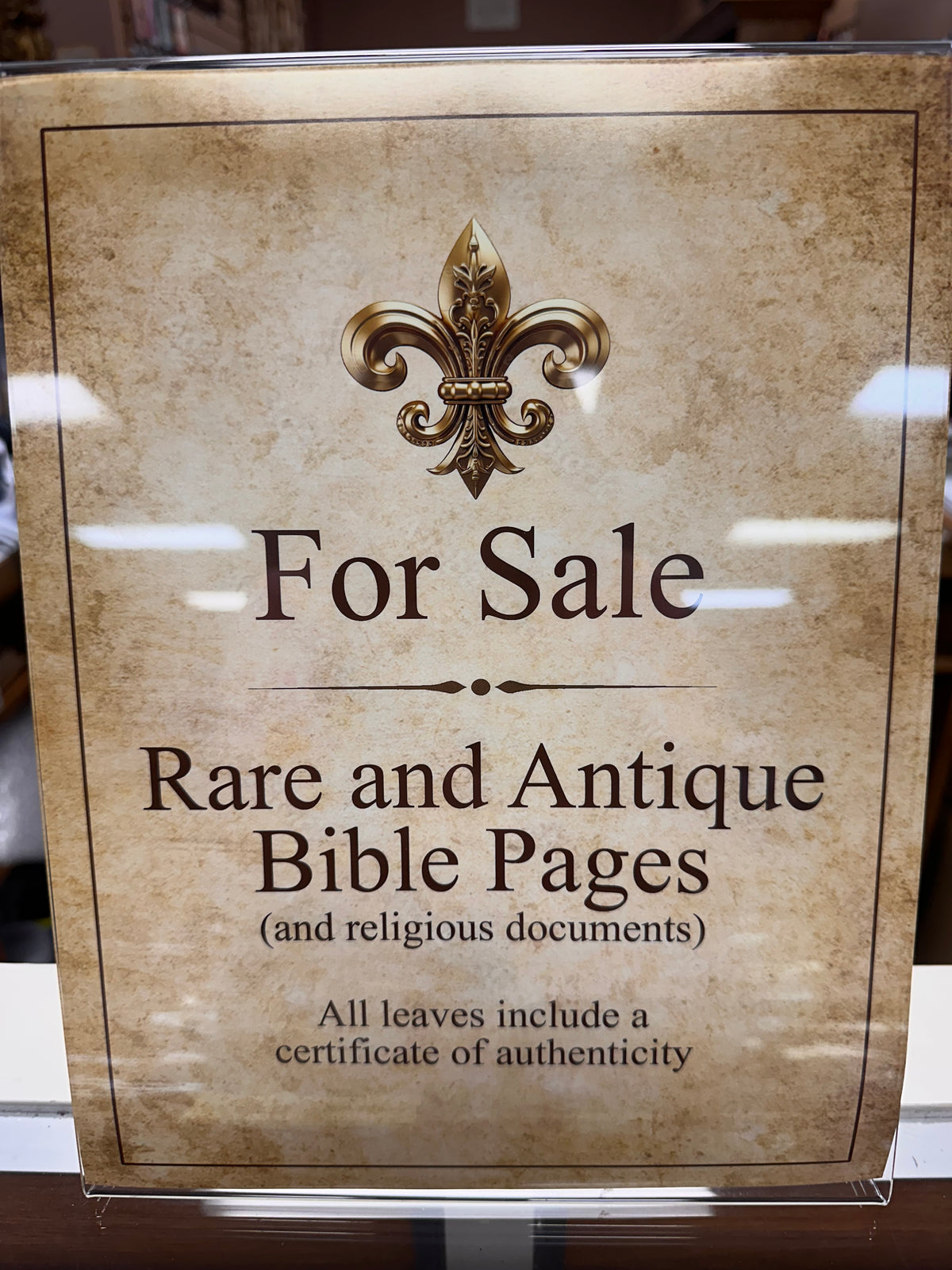 BIBLE PAGES ASSORTED $199.95