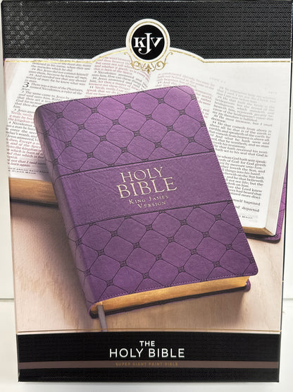 KJV SUP GIANT PRINT PURP BIBLE-8006