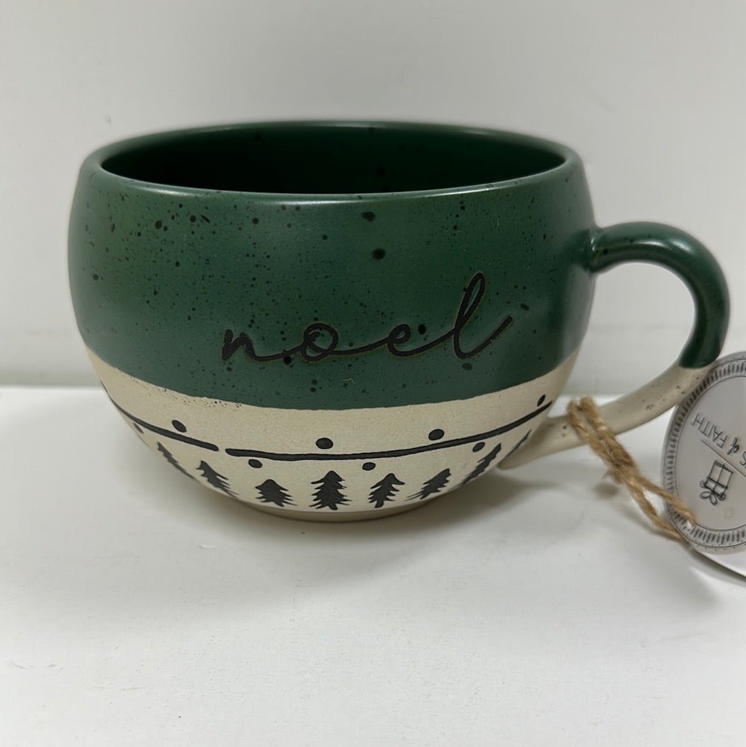 NOEL STONEWARE MUG-8344