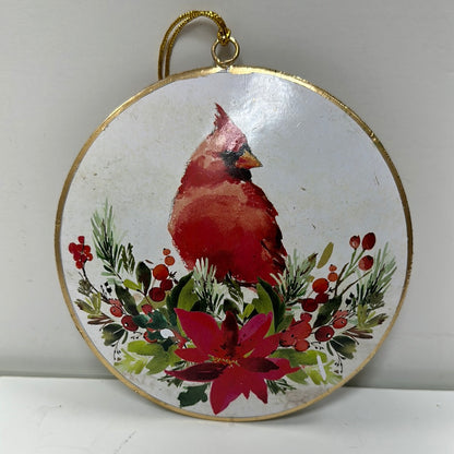 CARDINAL BOTANICAL DISC ORN-8039